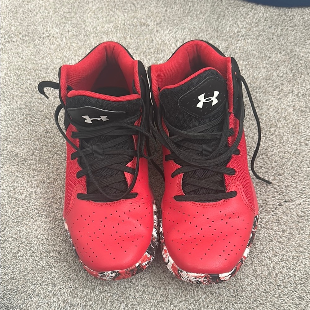 Under Armour Kids Red Athletic Shoes